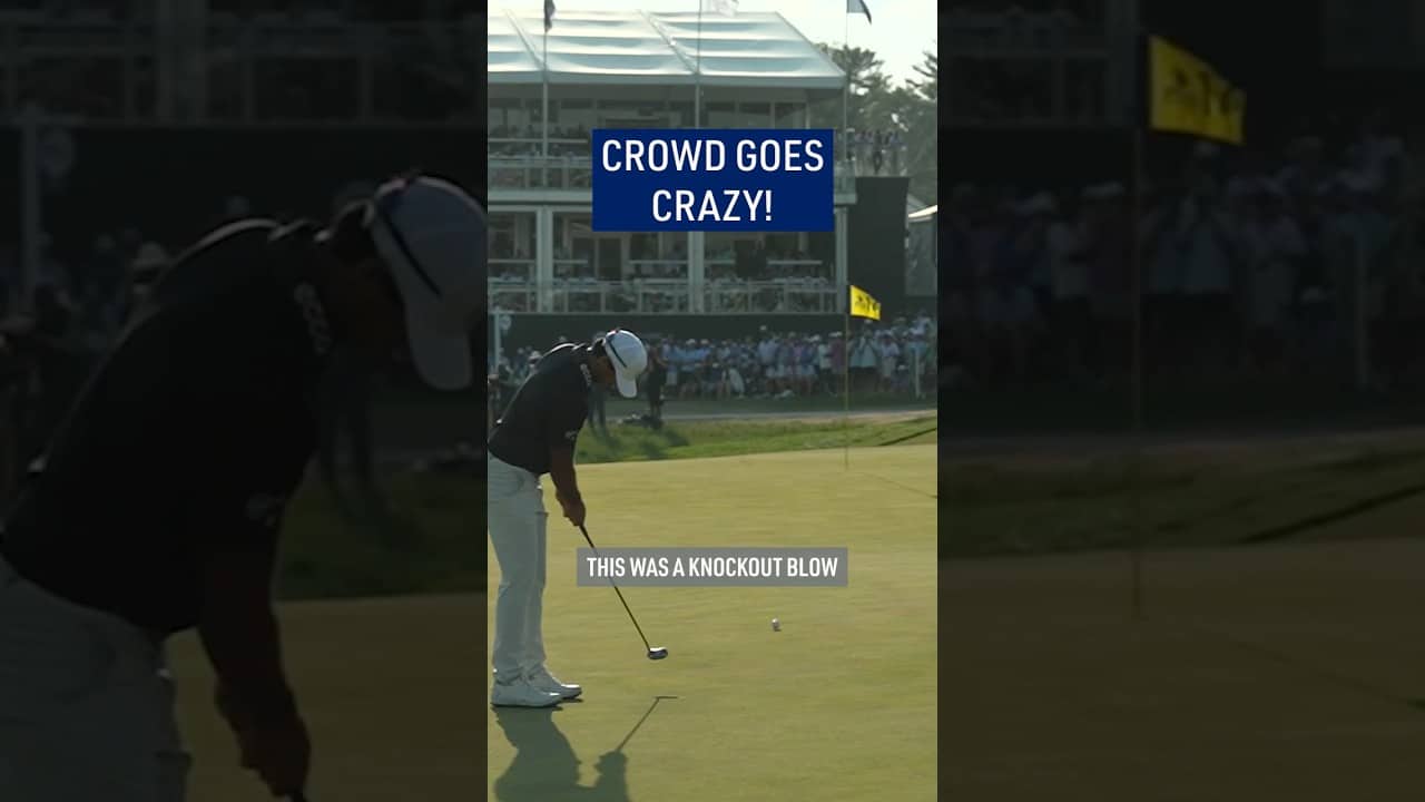 AMAZING championship-winning putt! 😱