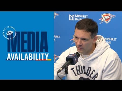 Coach Daigneault after clinching West Group A of the NBA Cup | Post Game Media | November 28, 2025