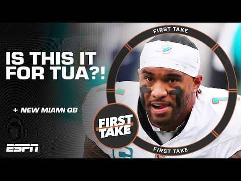 🚨BREAKING NEWS🚨 The Dolphins are benching Tua Tagovailoa! How will Quinn Ewers do? | First Take