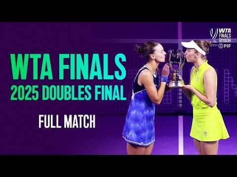 Kudermetova/Mertens vs. Babos/Stefani SHOWDOWN 🏆 | WTA Finals 2025 Doubles Final | WTA Full Match