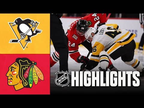 Penguins vs. Blackhawks | NHL Highlights | December 28, 2025