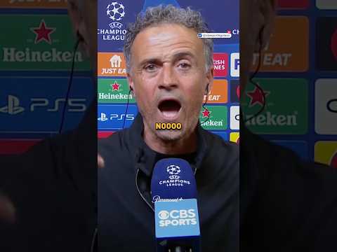 Luis Enrique caught the #UCLToday squad picking Barca over PSG 😂