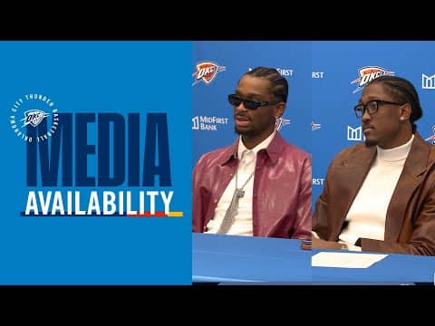SGA and JDub after advancing to NBA Cup Quarter finals | Post Game Media | November 28, 2025