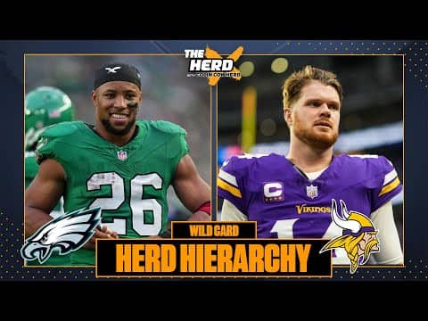 Herd Hierarchy: Eagles, Vikings sit in middle of Colin's Top 10 of Wild Card Weekend | THE HERD