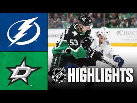 Lightning vs. Stars | NHL Highlights | January 18, 2026