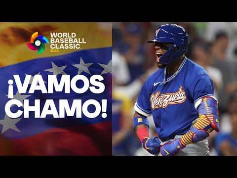 Ronald Acuña Jr. gets the party STARTED for Team Venezuela with a LEADOFF HOME RUN! 🇻🇪