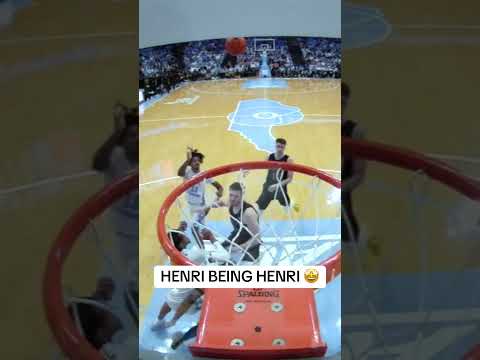 Just throw it up and let Henri Veesaar do the rest 💪 #northcarolina #collegebasketball #cbb #bball