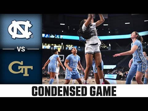 North Carolina vs. Georgia Tech Condensed Game | 2025-26 ACC Women's Basketball