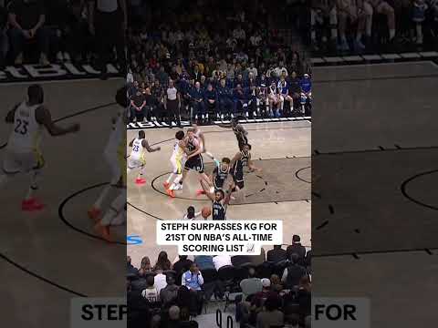 Steph Curry passes Kevin Garnett (26,071) for 21st on the NBA All-time scoring list 👏