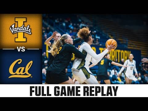 Idaho vs. Cal Full Game Replay | 2025-26 ACC Women's Basketball