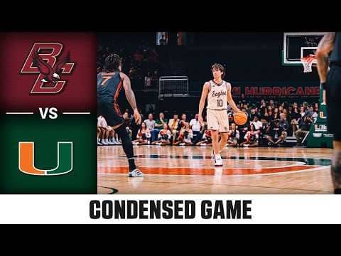 Boston College vs. Miami Condensed Game | 2025-26 ACC Men's Basketball