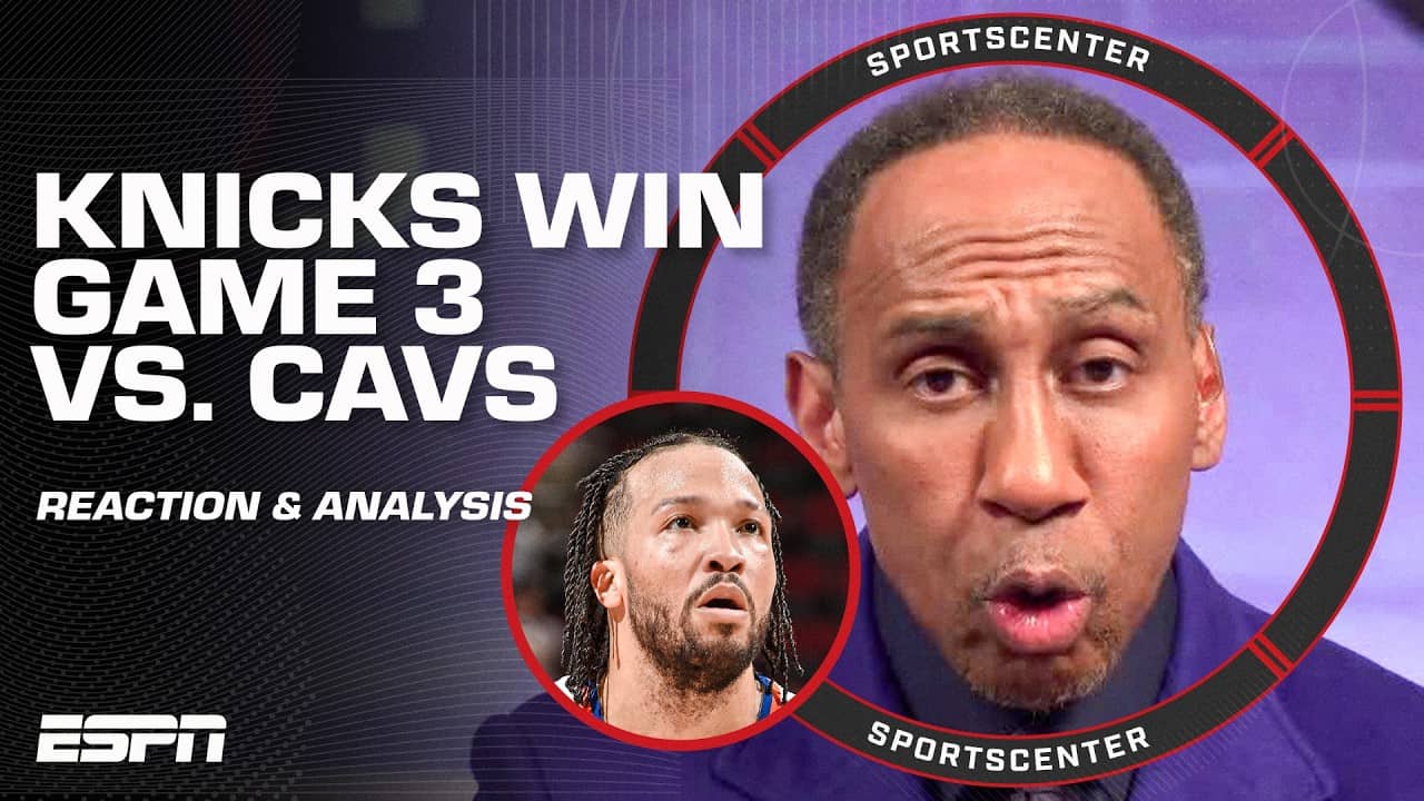 REACTION to the Knicks being ONE WIN AWAY from NBA Finals after Game 3 Win vs. Cavs 🍿 | SportsCenter