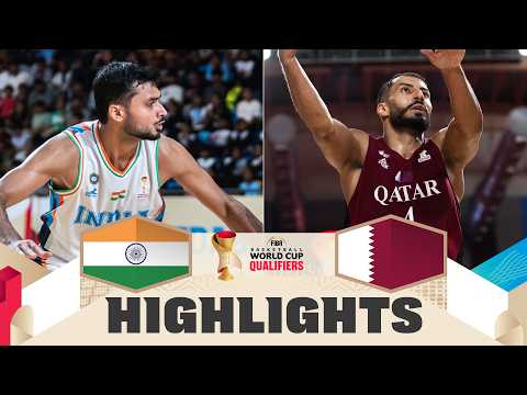 India 🇮🇳 v Qatar 🇶🇦 | Highlights | FIBA Basketball World Cup 2027 Asian Qualifiers