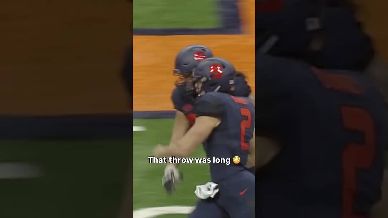 Bombed that one 💣 #syracuse #accfootball #collegefootball