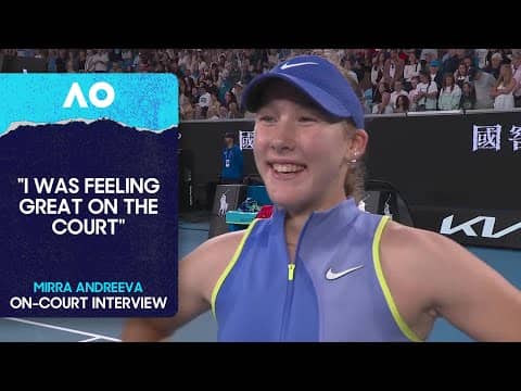Mirra Andreeva On-Court Interview | Australian Open 2026 Second Round