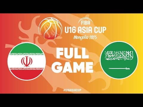 LIVE - Iran v Saudi Arabia | FIBA U16 Asia Cup 2025 | Group Phase