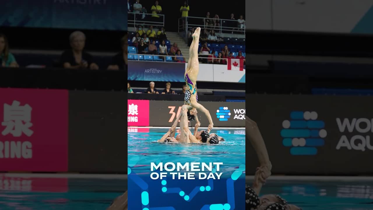 Japanese precision 🇯🇵 #artisticswimming #japan #precision #routine #team #worldcup #worldaquatics