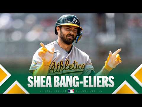 Moments after the Braves robbed a homer, Shea Langeliers hits league-leading 5th homer for the A's
