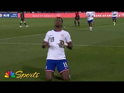 Haji Wright finishes the long pass for a brace against Australia | NBC Sports