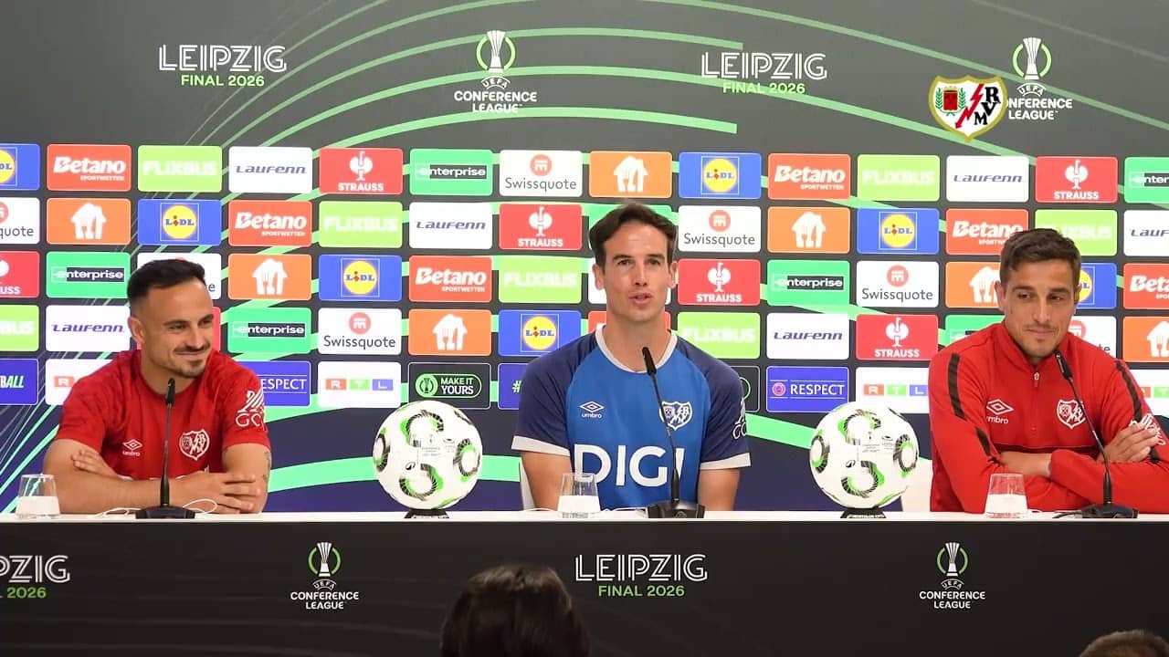 Rueda de prensa previa a la final en Leipzig