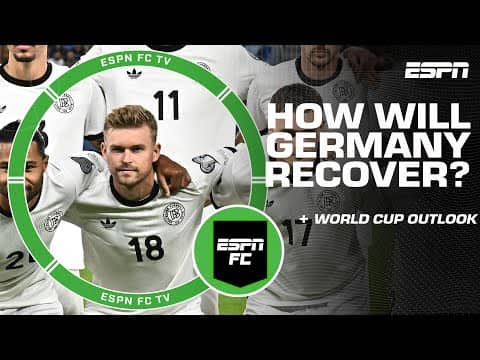 Germany FAILS to win their qualifying match for the World Cup 😬 I ESPN FC