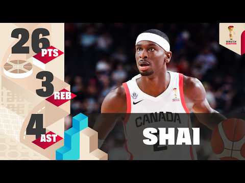 🇨🇦 New look SGA drops 26 PTS in 26 mins for Canada 🇨🇦 | Full Highlights | #FIBAWC Americas Qualif.