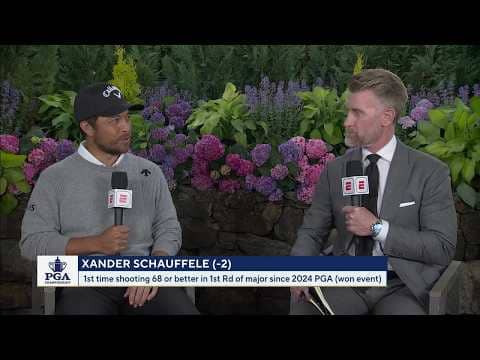 Xander Schauffele reflects on his performance in Round 1 of the 2026 PGA Championship
