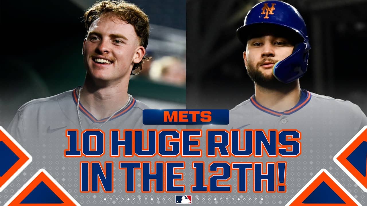 10 RUNS in extras for Mets!!! Carson Benge, Marcus Semien and Bo Bichette charge the offense ⚡