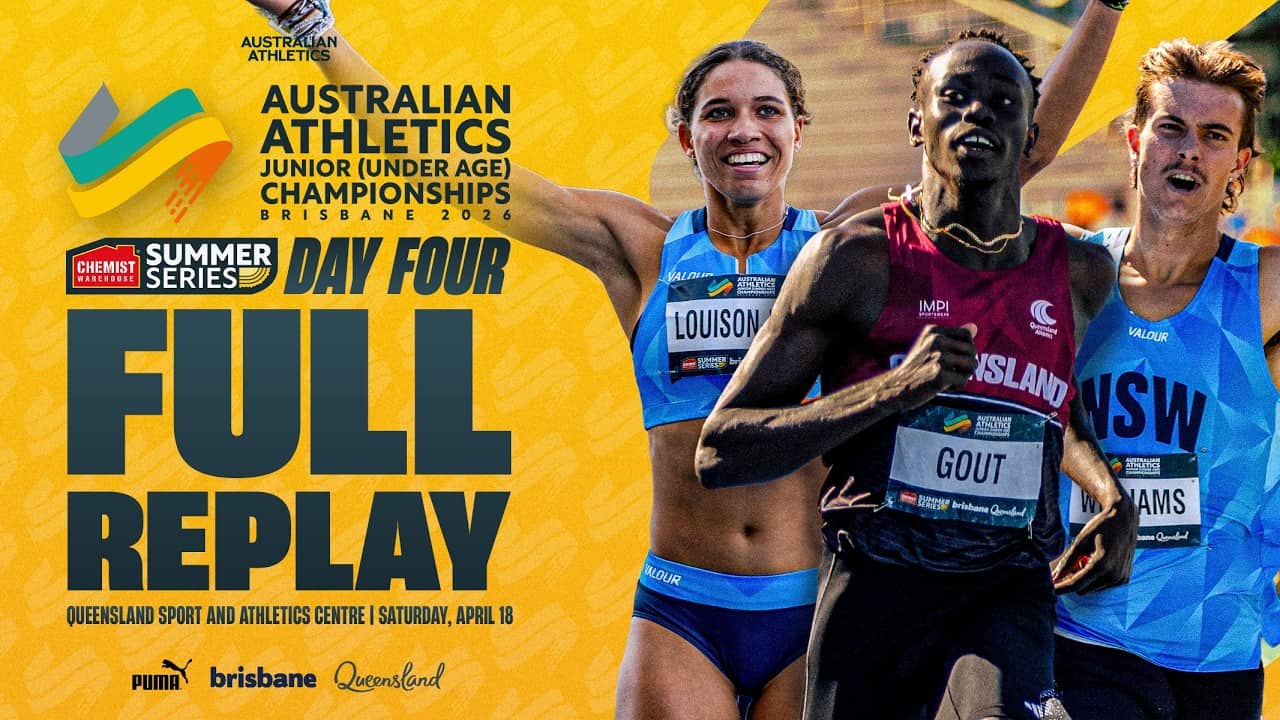 Day Four Full Replay | 2026 Australian Athletics Junior Championships