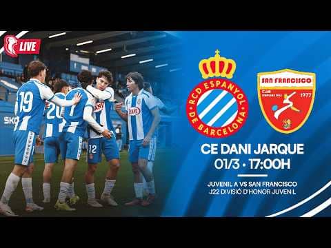 ⚽ Juvenil A 🆚 San Francisco | J22 Divisió d’honor juvenil