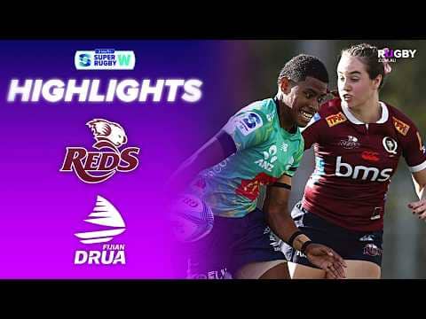 Queensland Reds v Fijian Drua Highlights | Round 4 | Swyftx Super Rugby Women's 2026