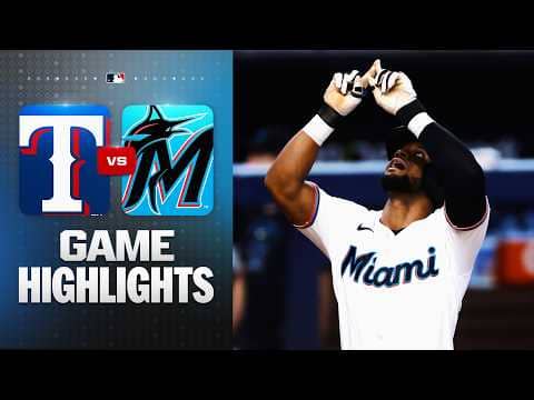 Rangers vs. Marlins Game Highlights (6/24/26) | MLB Highlights