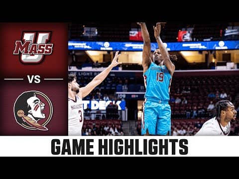 UMass vs. Florida State Game Highlights | 2025-26 ACC Men's Basketball