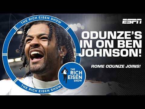 Rome Odunze describes Ben Johnson in THREE words...  | The Rich Eisen Show