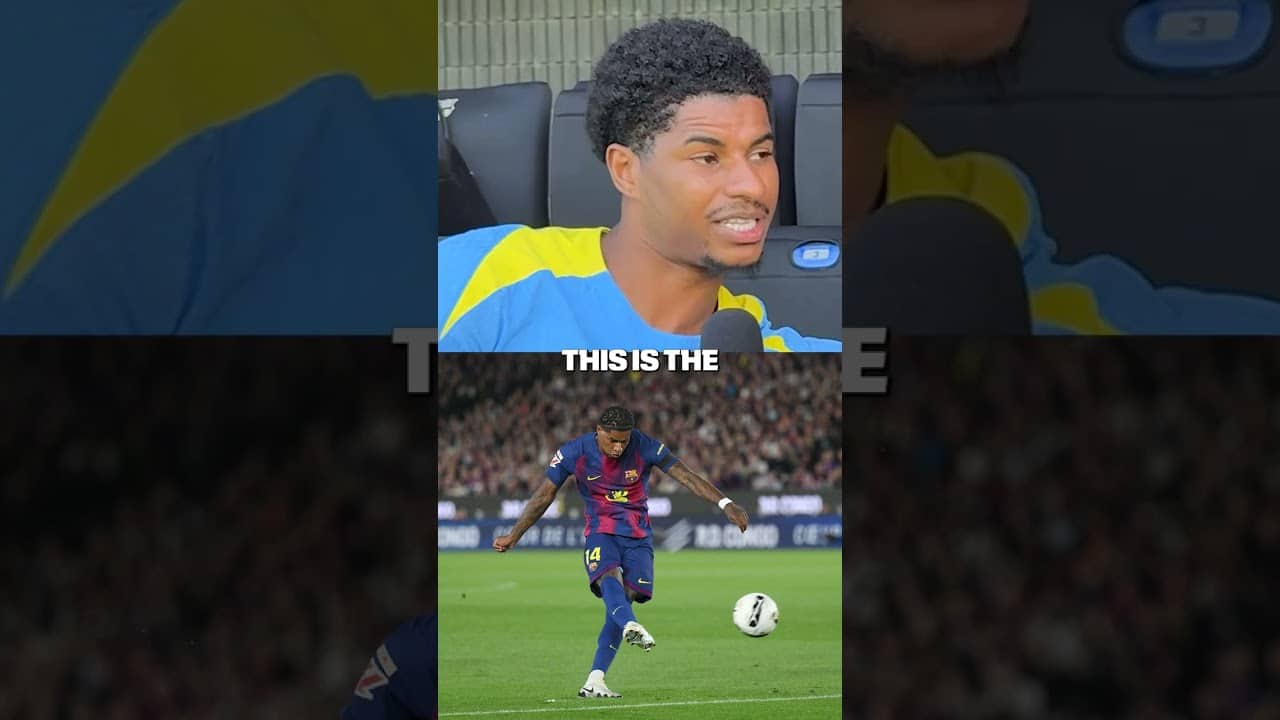 Marcus Rashford seems ready to run it back with Barca 👀🔥