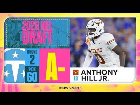 Titans select Anthony Hill Jr. in Second Round, No. 60 overall | 2026 NFL Draft Grades & Reaction