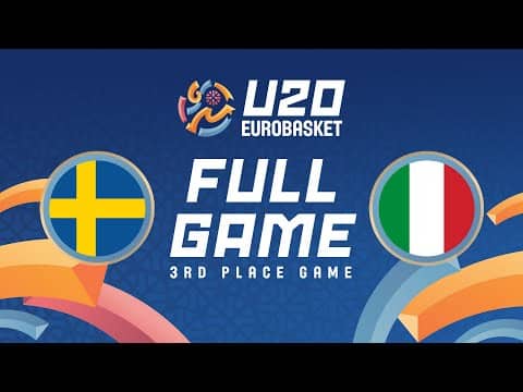 LIVE - Sweden v Italy | FIBA U20 Women's EuroBasket 2025 | 3rd Place Game