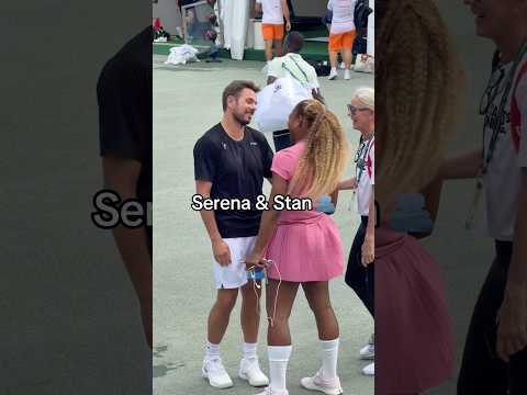 Serena and Stan reunite at Wimbledon 🤝