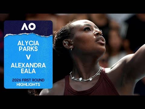 Alycia Parks v Alexandra Eala Highlights | Australian Open 2026 First Round