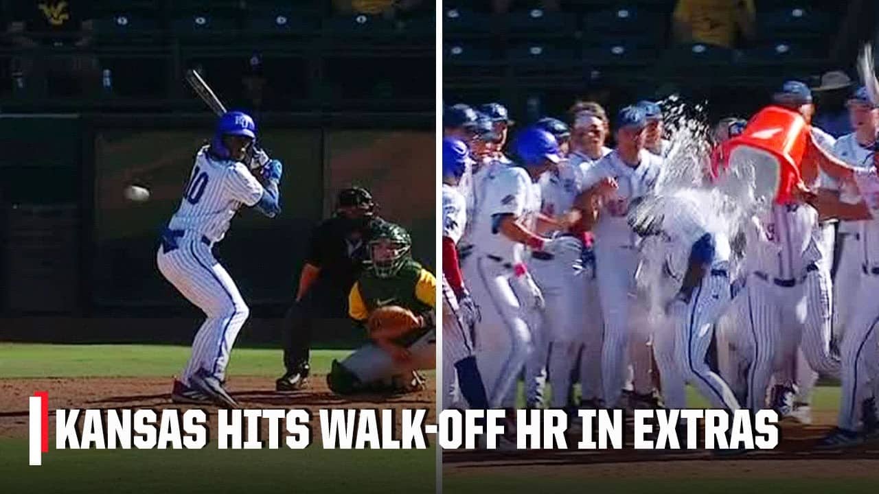 10TH INNING WALK-OFF 😱 KANSAS BEATS BAYLOR IN EXTRAS | ESPN College Baseball