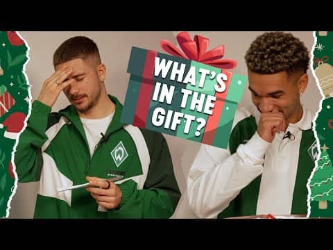 WHAT'S IN THE BOX | XMAS EDITION | Justin Njinmah VS Romano Schmid | SV Werder Bremen