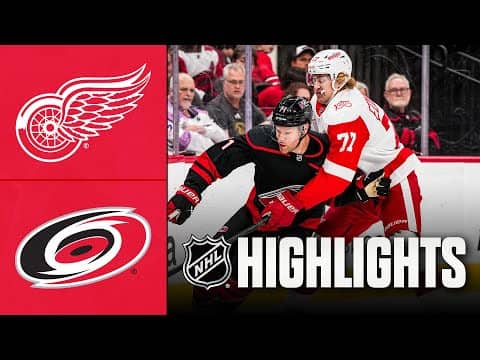 Red Wings vs. Hurricanes | NHL Highlights | December 27, 2025