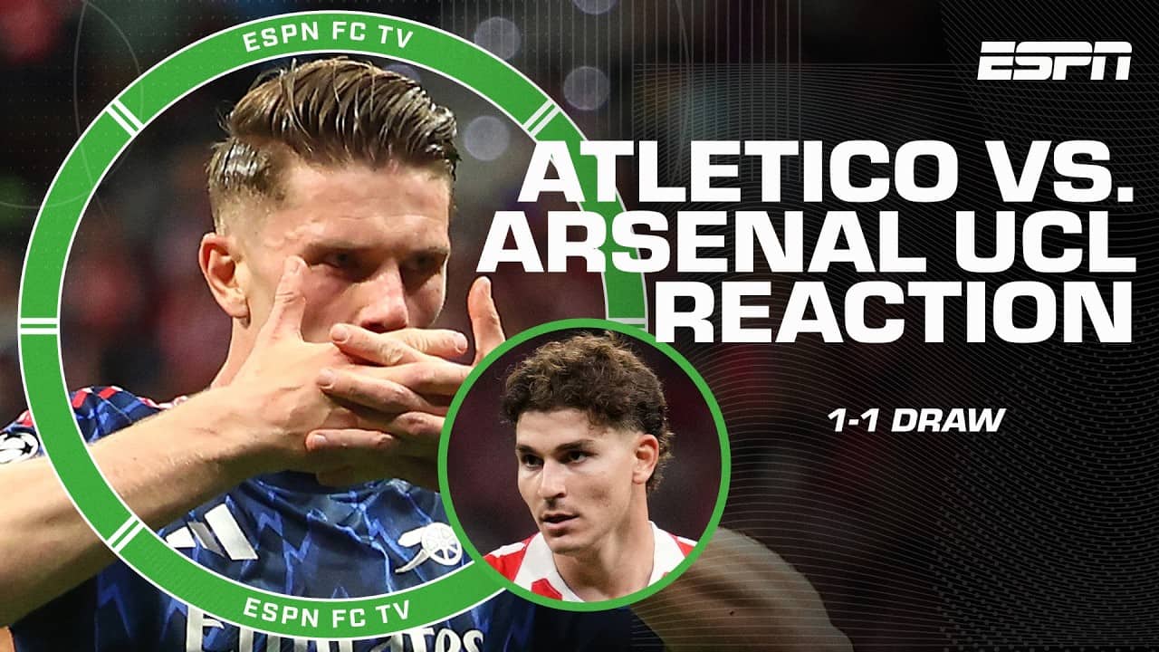 UCL SEMIFINAL REACTION 🍿 Do Arsenal have the advantage over Atleti in the 2nd leg⁉️ | ESPN FC