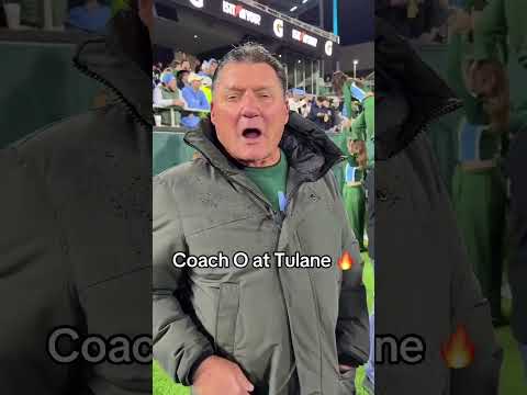 Coach O’s son is an assistant coach at Tulane. He witnessed them punch a ticket into the CFP 👏❤️