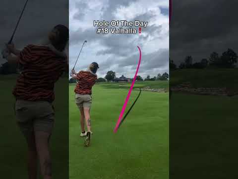 HOLE 18 AT VALHALLA❗️❗️ #golf #golfer #golfing #flop #golfpractice #golfswing #golflife #athlete