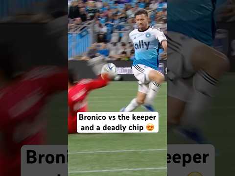 Bronico goes over the keeper and into the net ​⁠for @Charlotte.F.C 👀