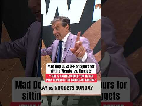 Mad Dog was MIND-BOGGLED by the Spurs 🤣