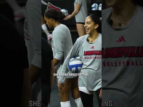 Louisville volleyball's Nayelis Cabello mic'd up 🎤 #shorts