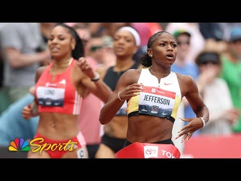 Melissa Jefferson-Wooden adds 200m to 100 national title at USATF Outdoor Championships | NBC Sports