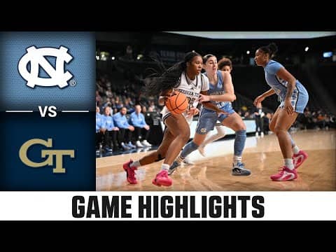 North Carolina vs. Georgia Tech Game Highlights | 2025-26 ACC Women's Basketball